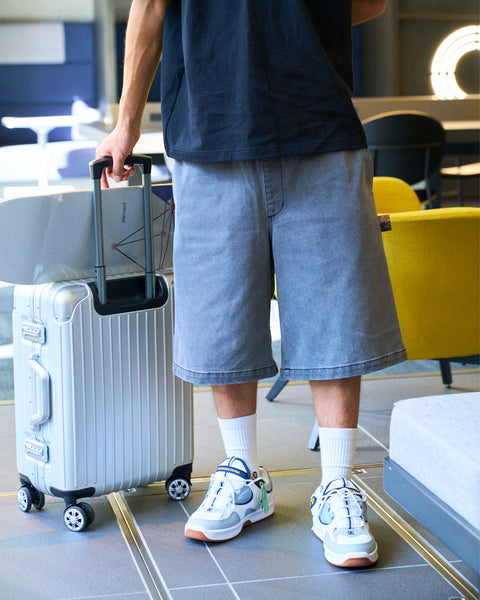 パンツ SOULD  OUT セール】ASSORT SIDE SWITCH BAGGY CURVE PANTS / アソート