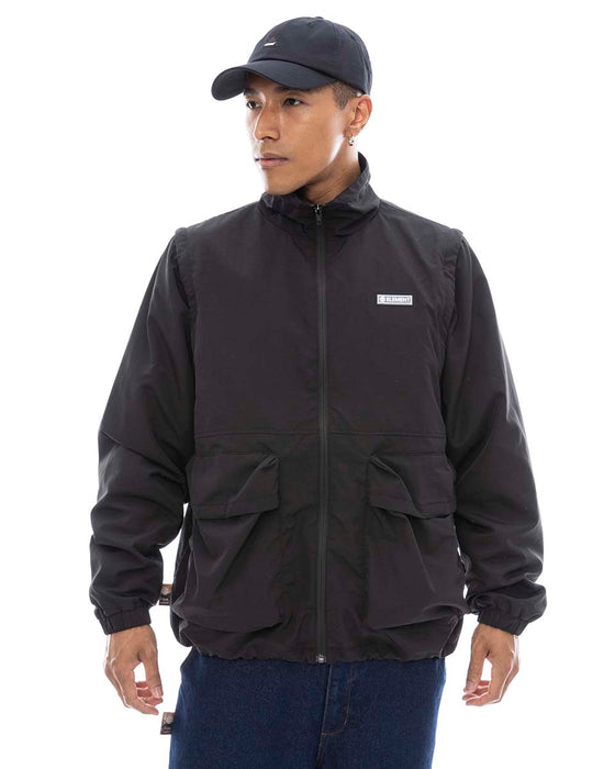 ELEMENT メンズ 2WAY ALPHA JACKET ジャケット 【2025年春夏モデル】 FBK / XL