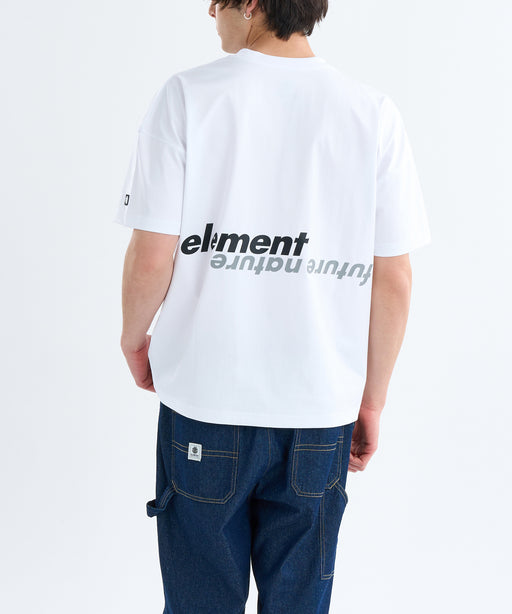【直営店限定】ELEMENT メンズ REFLECTION SS Tシャツ 【2025年春夏モデル】 WHT / XL