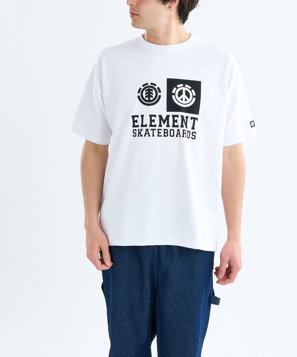 【OUTLET】【直営店限定】【吸水速乾＆ヘビーオンス】ELEMENT メンズ TO THE PEACE SS Tシャツ 【2025年春夏モデル】