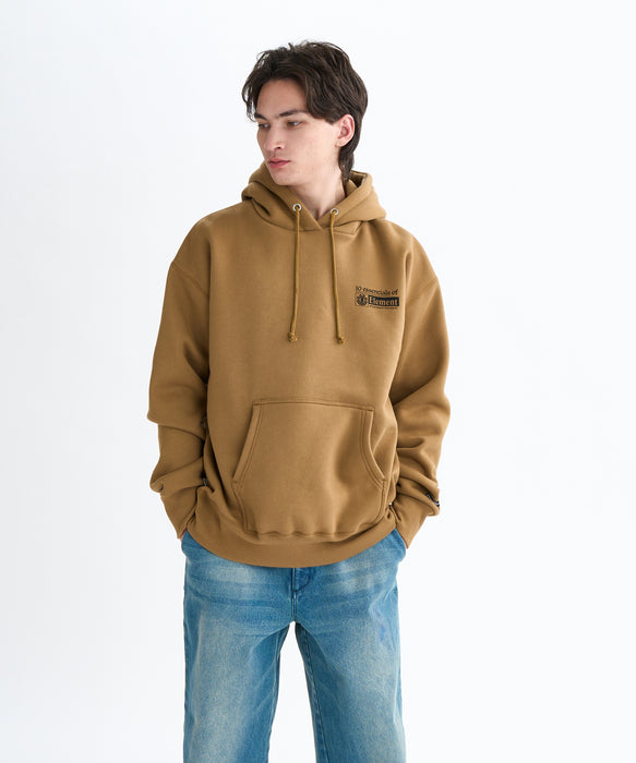 ELEMENT メンズ ESSENTIAL HOOD パーカー 【2025年秋冬モデル】 BRW / XL