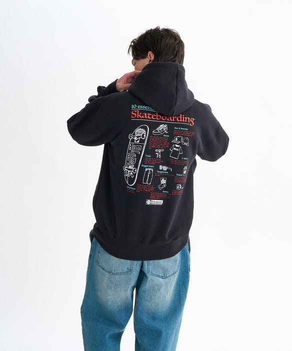 ELEMENT メンズ ESSENTIAL HOOD パーカー 【2025年秋冬モデル】 FBK / XL