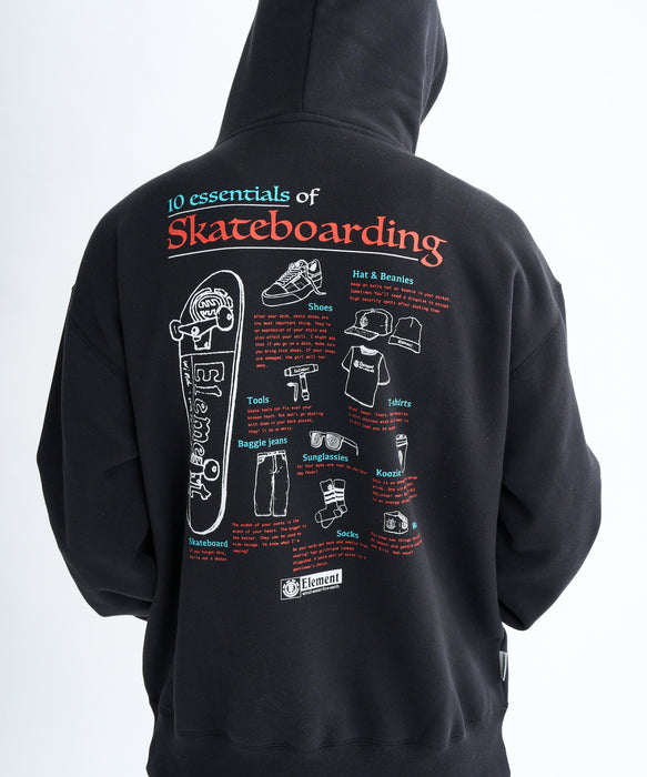 ELEMENT メンズ ESSENTIAL HOOD パーカー 【2025年秋冬モデル】 FBK / XL