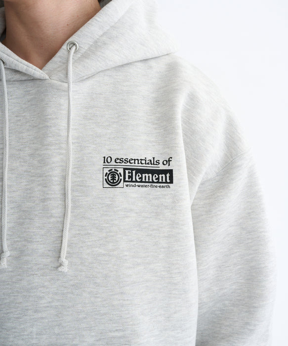 ELEMENT メンズ ESSENTIAL HOOD パーカー 【2025年秋冬モデル】 WHH / XL