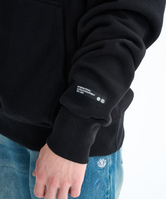 ELEMENT メンズ RASTAMAN HOOD パーカー 【2025年秋冬モデル】 FBK / XL