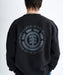 ELEMENT メンズ LOGO CREW トレーナー 【2025年秋冬モデル】 FBK / XL