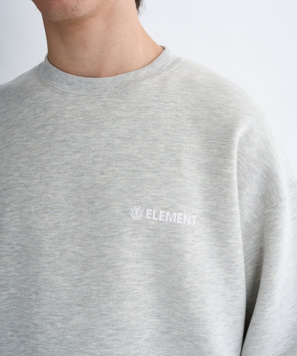 ELEMENT メンズ LOGO CREW トレーナー 【2025年秋冬モデル】 WHH / XL