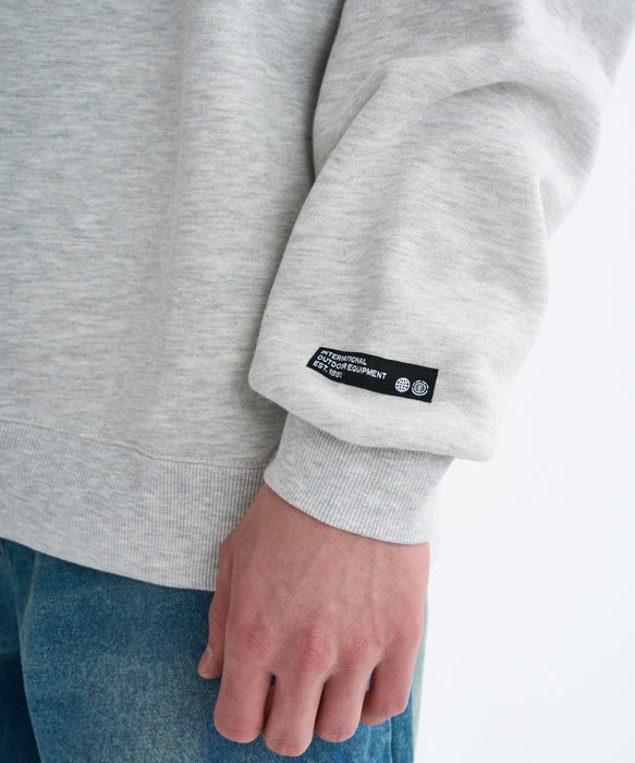 ELEMENT メンズ LOGO CREW トレーナー 【2025年秋冬モデル】 WHH / XL