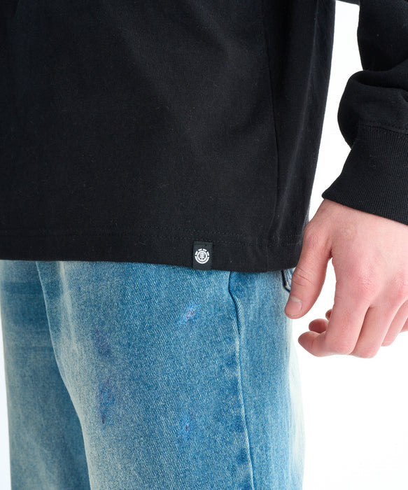 ELEMENT メンズ LOGO LS ロンＴ 【2025年秋冬モデル】 FBK / XL