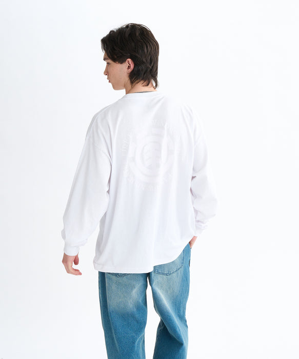 ELEMENT メンズ LOGO LS ロンＴ 【2025年秋冬モデル】 WHT / XL