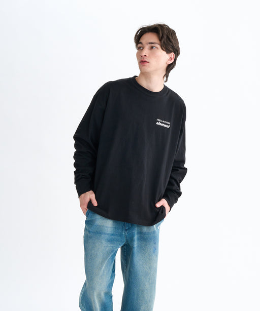 ELEMENT メンズ NUMBER LS ロンＴ 【2025年秋冬モデル】 FBK / XL