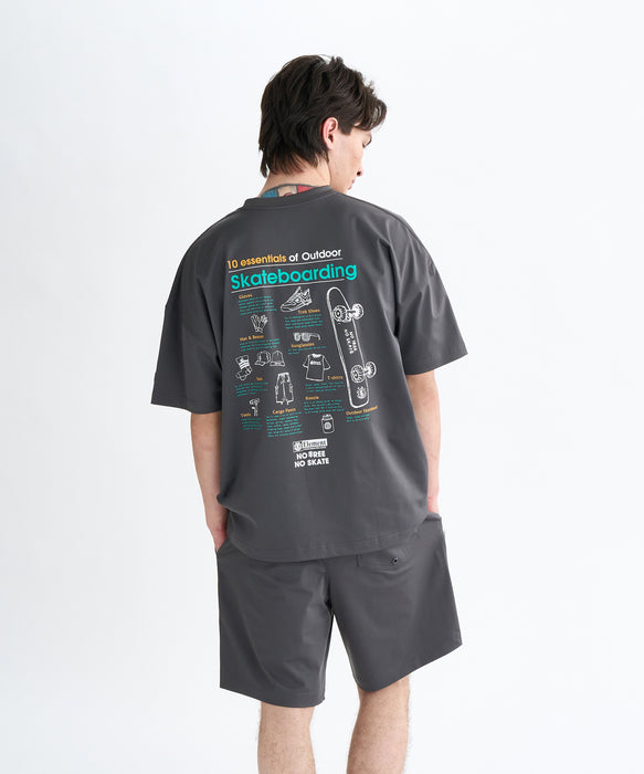 ELEMENT メンズ ESSENTIAL SS Tシャツ 【2025年秋冬モデル】 GRY / XL