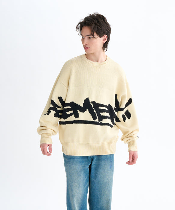 エレメント メンズ タッグ TAG KNIT セーター カジュアルウェア トップス 長袖 ホワイト 白 ブラック 黒 送料無料 ELEMENT BF022650 SALE】ELEMENT メンズ TAG KNIT セーター 【2025年秋冬モデル】