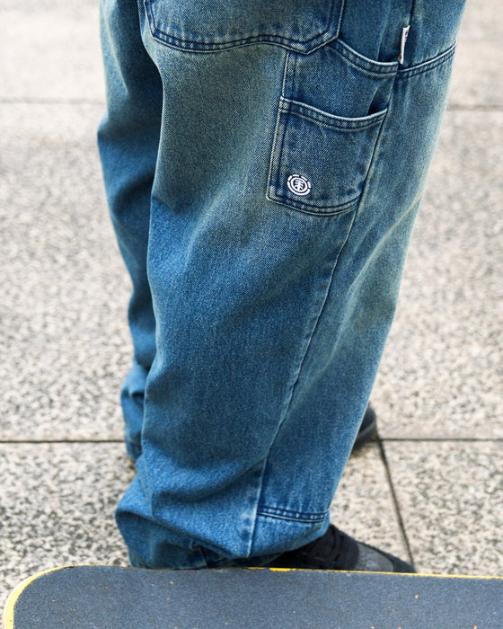 【OUTLET】ELEMENT メンズ SHOD PANTS HAMMER WKNEE PAINT デニムパンツ 【2025年秋冬モデル】