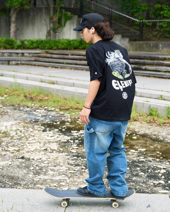 【OUTLET】ELEMENT メンズ SHOD PANTS HAMMER WKNEE PAINT デニムパンツ 【2025年秋冬モデル】