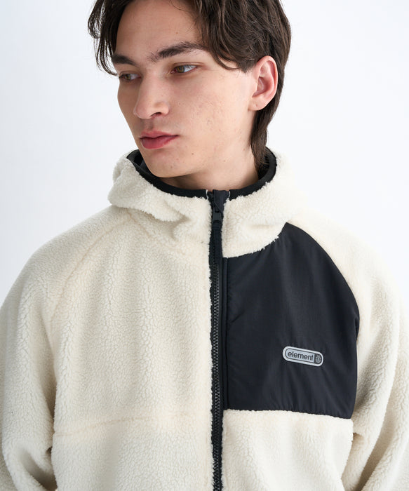 ELEMENT メンズ LACK SHEEP REVESIBLE ジャケット 【2025年秋冬モデル】 WHT / XL