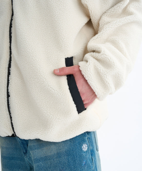 ELEMENT メンズ LACK SHEEP REVESIBLE ジャケット 【2025年秋冬モデル】 WHT / XL