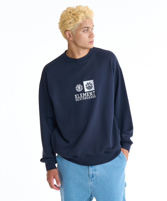 【OUTLET】【直営店限定】ELEMENT メンズ PEACE CREW トレーナー 【2025年秋冬モデル】