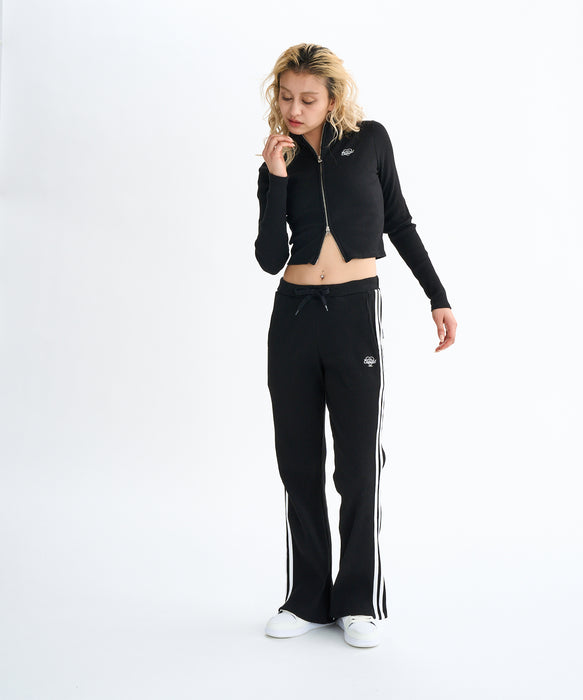 フリル付き黒スウェットジャケット フリル付き黒スウェットジャケット