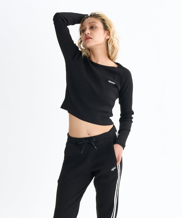ELEMENT レディース RIB RINGER LS WOMEN ロンＴ 【2025年秋冬モデル】 FBK / M