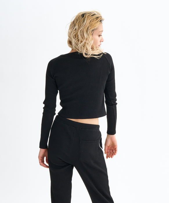 ELEMENT レディース RIB RINGER LS WOMEN ロンＴ 【2025年秋冬モデル】 FBK / M