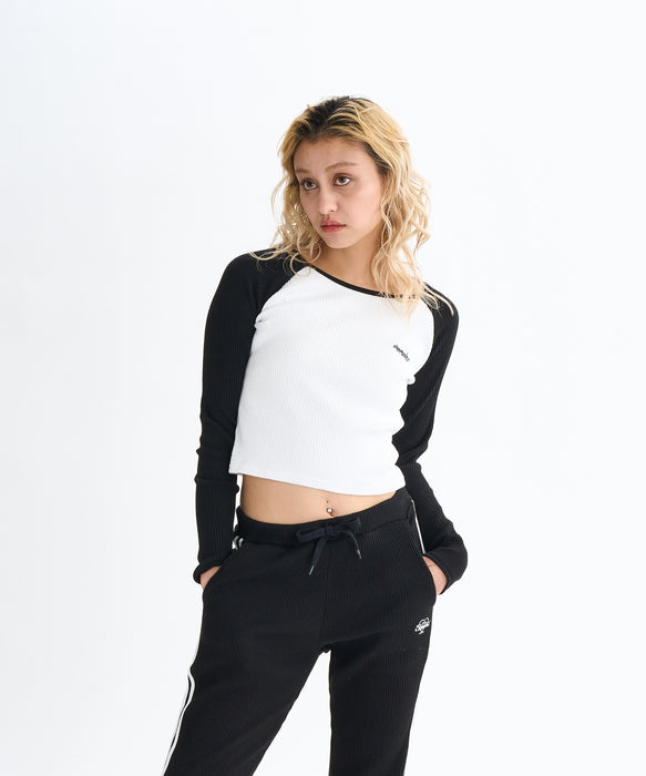 ELEMENT レディース RIB RINGER LS WOMEN ロンＴ 【2025年秋冬モデル】 WHB / M