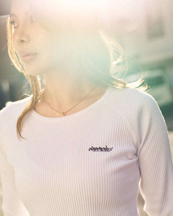 【OUTLET】ELEMENT レディース RIB RINGER LS WOMEN ロンＴ 【2025年秋冬モデル】