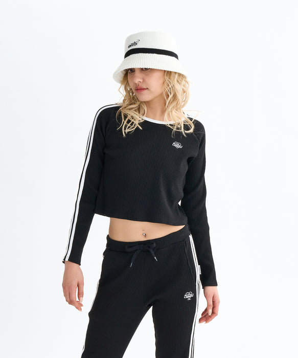 ELEMENT レディース RIB LINE LS WOMEN ロンＴ 【2025年秋冬モデル】 FBK / M