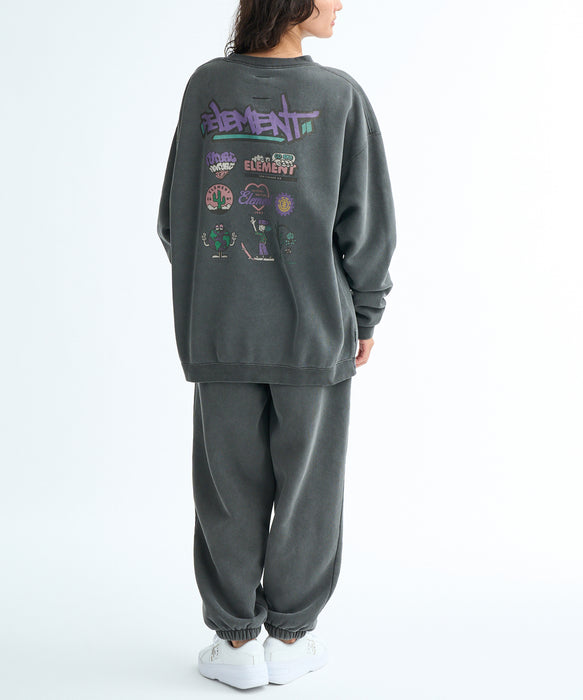 【OUTLET】ELEMENT レディース SHOD PANTS BALLOON SWEAT WOMEN ロングパンツ 【2025年秋冬モデル】