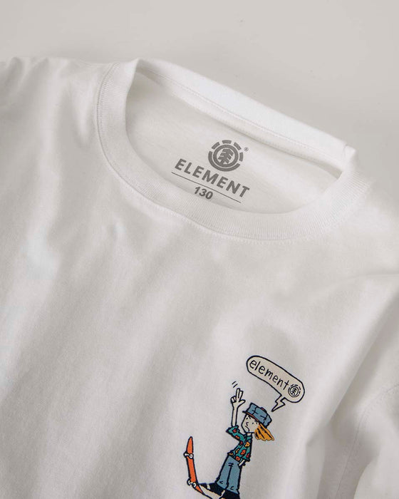 ELEMENT キッズ VAN YAHMAN LS YOUTH ロンＴ 【2025年春夏モデル】 WHT / XL/155-165