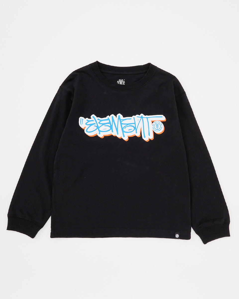 即完売品 refomed MANUAL MIND L/S TEE BLACK 2 OUTLET】ELEMENT キッズ TAG LS YOUTH ロンT 【2025年春夏モデル】