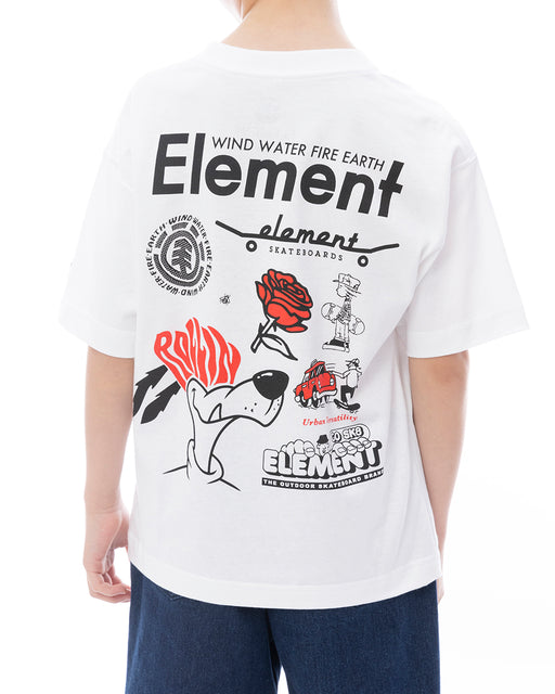 ELEMENT キッズ AGE OF SS YOUTH Tシャツ 【2025年春夏モデル】 WHT / XL/155-165