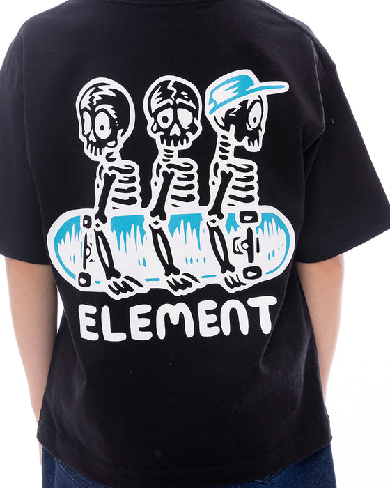 ELEMENT キッズ TIMBER 3 SS YOUTH Tシャツ 【2025年春夏モデル】 FBK / XL/155-165