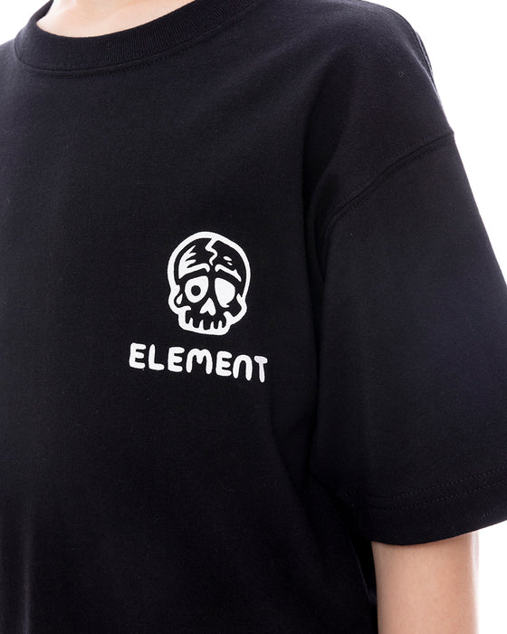 ELEMENT キッズ TIMBER 3 SS YOUTH Tシャツ 【2025年春夏モデル】 FBK / XL/155-165