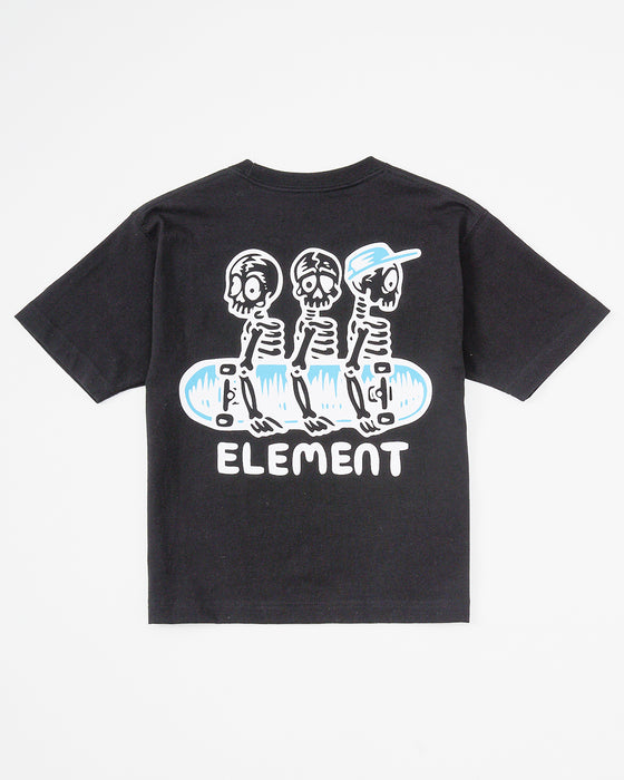 ELEMENT キッズ TIMBER 3 SS YOUTH Tシャツ 【2025年春夏モデル】 FBK / XL/155-165