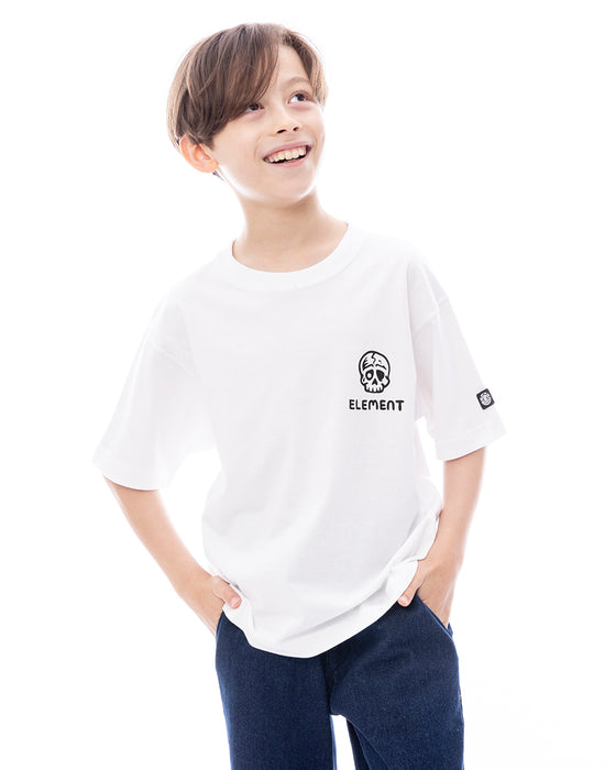 ELEMENT キッズ TIMBER 3 SS YOUTH Tシャツ 【2025年春夏モデル】 WHT / XL/155-165
