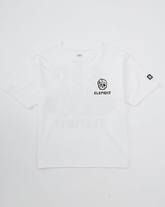 ELEMENT キッズ TIMBER 3 SS YOUTH Tシャツ 【2025年春夏モデル】 WHT / XL/155-165