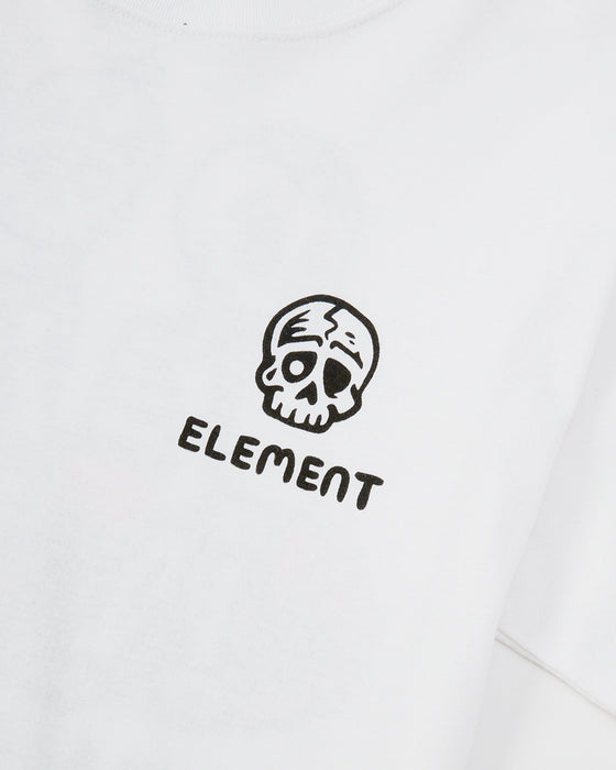 ELEMENT キッズ TIMBER 3 SS YOUTH Tシャツ 【2025年春夏モデル】 WHT / XL/155-165