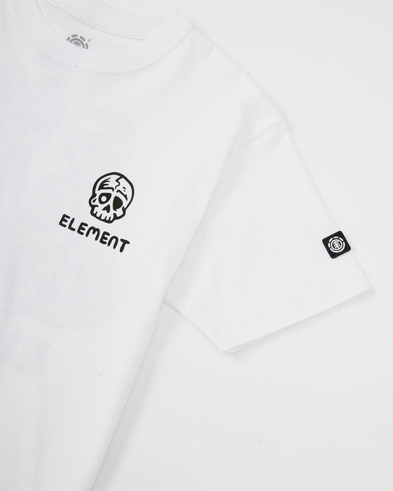 ELEMENT キッズ TIMBER 3 SS YOUTH Tシャツ 【2025年春夏モデル】 WHT / XL/155-165
