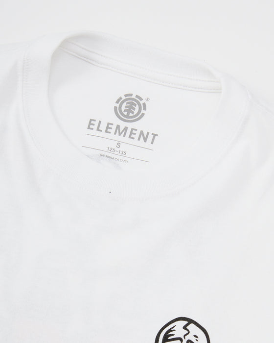 ELEMENT キッズ TIMBER 3 SS YOUTH Tシャツ 【2025年春夏モデル】 WHT / XL/155-165
