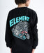 ELEMENT キッズ TIMBER WOLF CREW YOU トレーナー 【2025年秋冬モデル】 FBK / XL/155-165