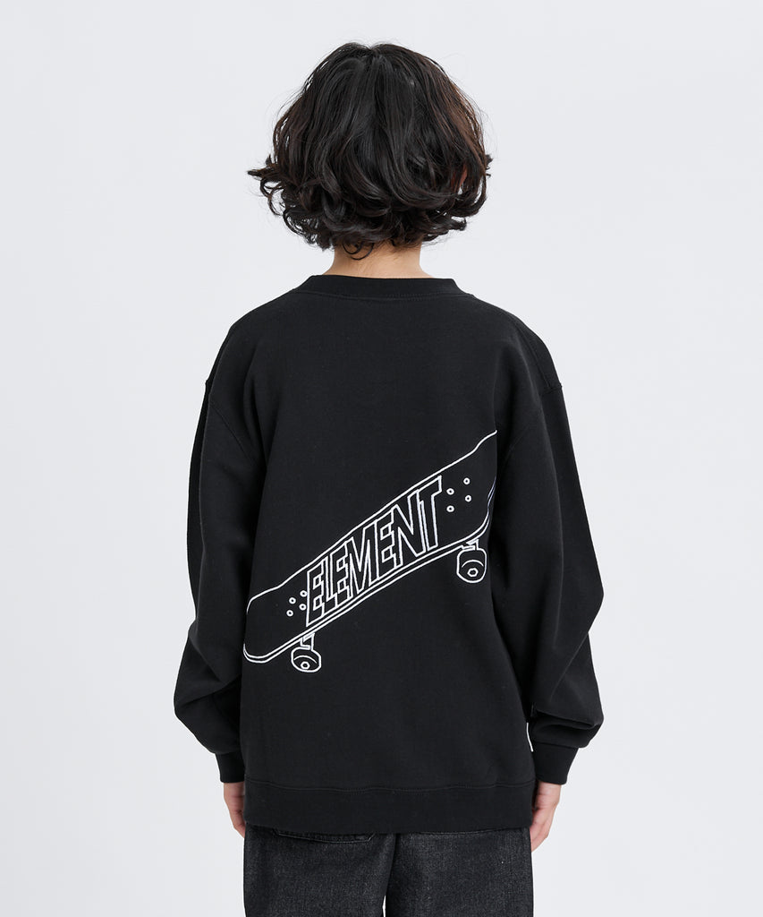 element トレーナー OUTLET】ELEMENT キッズ KICK FLIPPER CREW YOUTH トレーナー 【2025年