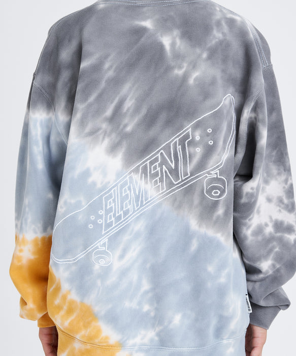 ELEMENT キッズ KICK FLIPPER CREW YOUTH トレーナー 【2025年秋冬モデル】