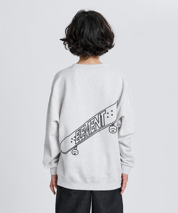 ELEMENT キッズ KICK FLIPPER CREW YOUTH トレーナー 【2025年秋冬モデル】