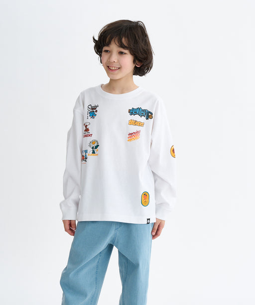 ELEMENT キッズ ACOMPANY LS YOUTH ロンＴ 【2025年秋冬モデル】 WHT / XL/155-165