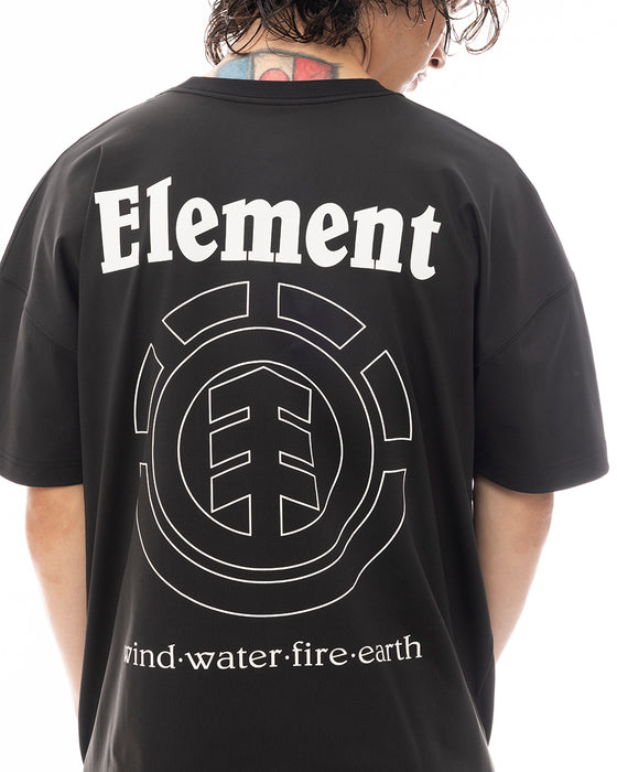 ELEMENT メンズ FLAME SS Tシャツ 【2025年夏モデル】 FBK / XL
