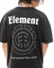 ELEMENT メンズ FLAME SS Tシャツ 【2025年夏モデル】 FBK / XL
