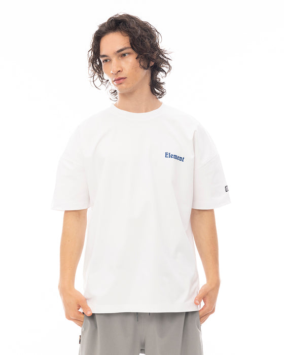 ELEMENT メンズ FLAME SS Tシャツ 【2025年夏モデル】 WHT / XL