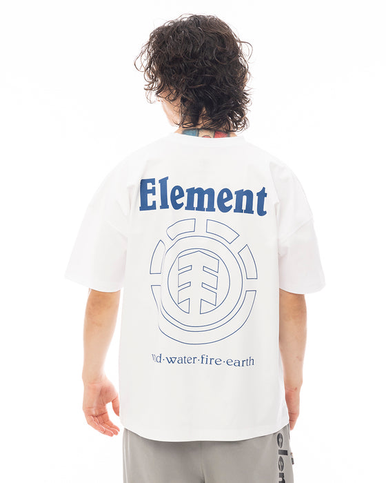 ELEMENT メンズ FLAME SS Tシャツ 【2025年夏モデル】 WHT / XL