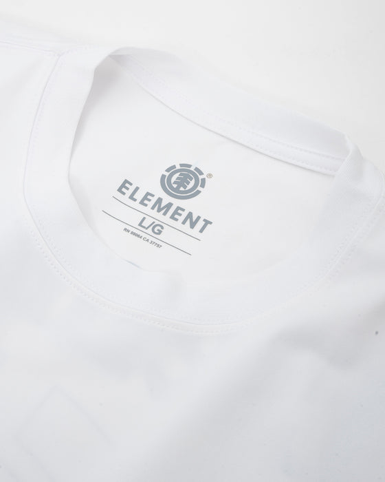 ELEMENT メンズ FLAME SS Tシャツ 【2025年夏モデル】 WHT / XL
